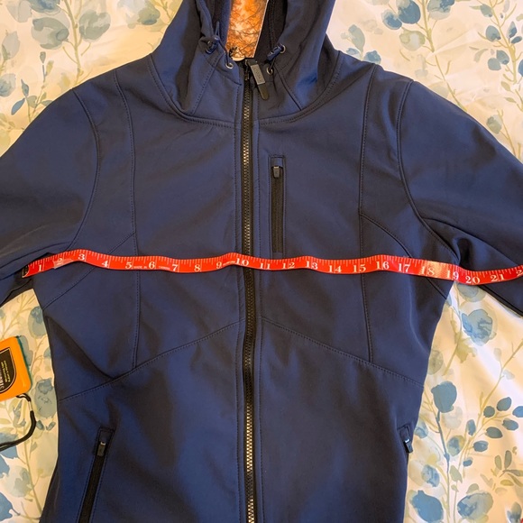 Blue spring/fall jacket with hood - Picture 6 of 6